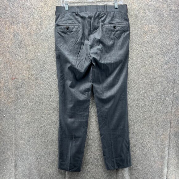 Ted Baker Pants Men 29R Gray London Roger CT Dress Slacks Italian Wool - Picture 10 of 11